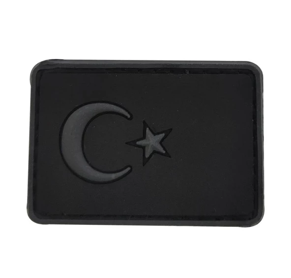 Single Sword BAYRAK Plastik Patch - Peç Küçük Boy 3.5 Cm X 5 Cm - Resim 2