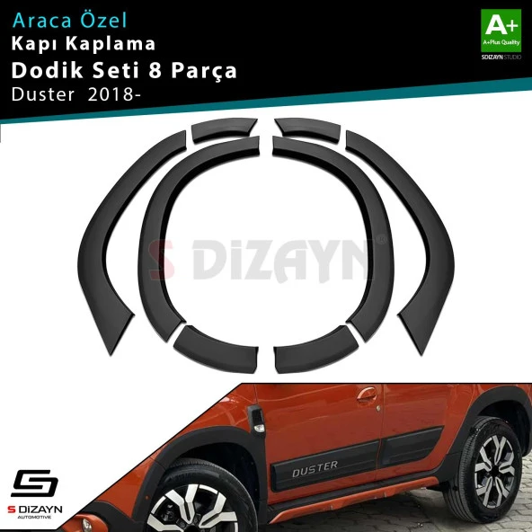 S-Dizayn Dacia Duster 2 Çamurluk Kaplaması Dodik Seti 2018 Üzeri A+ Kalite ürün görseli 1