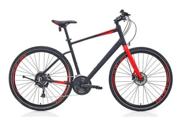 Carraro Sportive 328 480H 27 Vites Mat Siyah Kırmızı Şehir Bisikleti ürün görseli 1