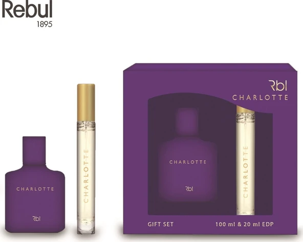 Rebul Charlotte Parfüm 100 ml | Kalem Parfüm 20 ml ürün görseli 1