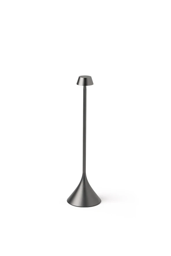 Lexon Steli Shade Led Masa Lambası Metalik Gri ürün görseli 1