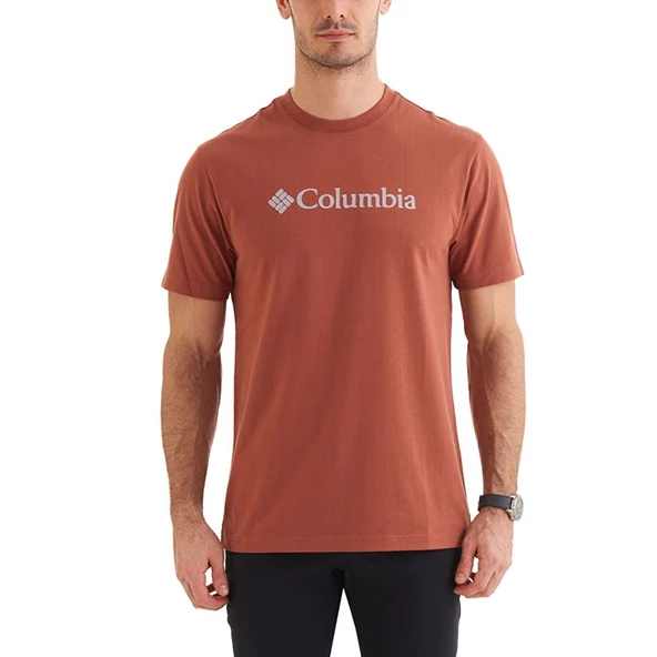 Columbia CSC M Basic Logo Brushed Erkek Kısa Kollu T-Shirt ürün görseli 1