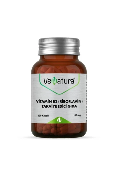 Venatura Vitamin B2 Riboflavin 100mg Kapsül 100 Lük ürün görseli 1