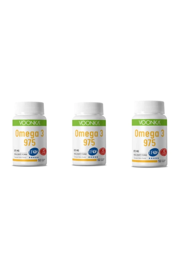 Voonka Omega-3 975 mg 50 Kapsül 3 Kutu ürün görseli 1