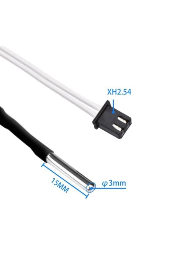 Metal Kılıflı 100K NTC Termistör 3mm 350 Derece(b3950) ürün görseli 1