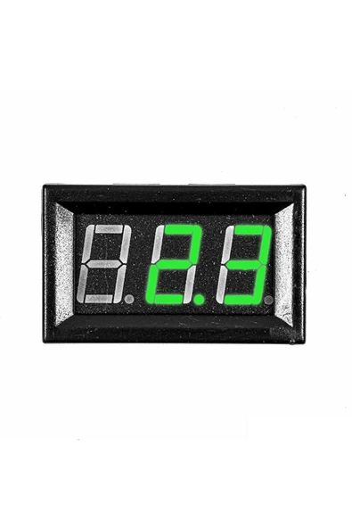 0.56" 0-100V 3 Kablolu DC Yeşil Dijital Voltmetre - Hassas ve Kullanışlı ürün görseli 1