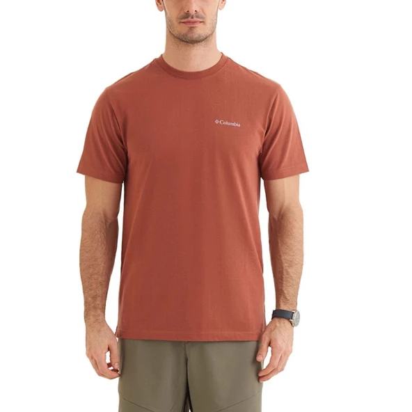 Columbia CSC M Basıc SM Logo Brushed SS Tee Erkek Tişört Siyah CS0282-229 ürün görseli 1