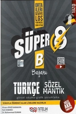 Nitelik Yayınevi Süper Türkçe Sözel Mantık Görsel Okuma Grafik Yorumlama Soru Kitabı ürün görseli 1
