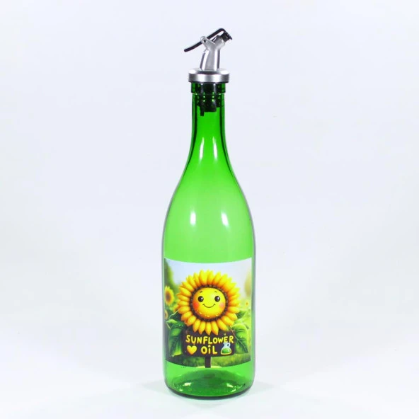 Yağdanlık Sosluk Sirkelik Ay Çiçek Animasyon Çimen Yeşili 750 ml Akıtıcılı ürün görseli 1