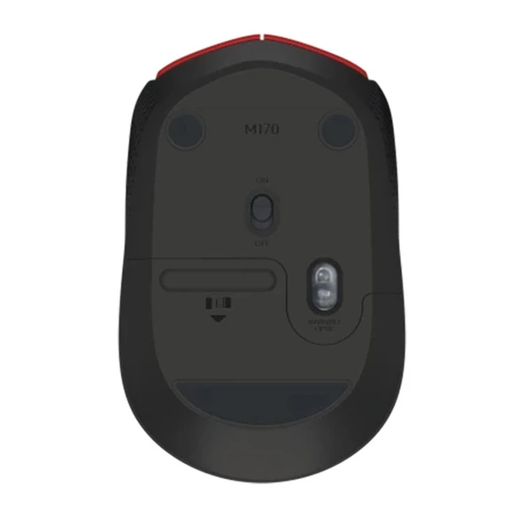Logitech M171 Usb Kırmızı Kablosuz Mouse - Resim 3