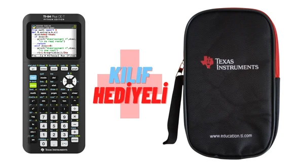 Texas Instruments Tı-84 Plus Ce-T Python Edition Grafik Bilimsel Hesap Makinesi (HEDİYE KILIF KAMPANYALI ÜRÜN) ürün görseli 1
