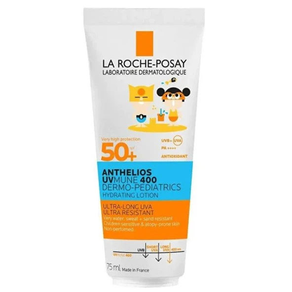 La Roche Posay Anthelios UVMune Dermo Petiatrics Hydrating Lotion Milk SPF50+75 ML ürün görseli 1
