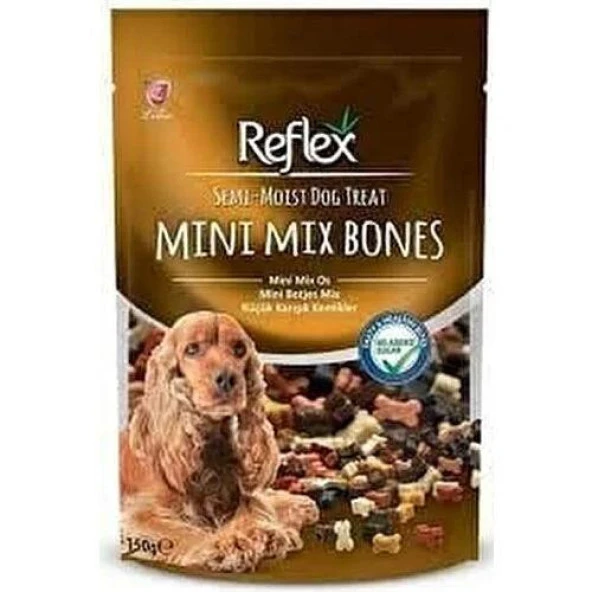 Reflex Mini Mix Bones Yarı Islak Köpek Ödül Kemiği 150 gr ürün görseli 1