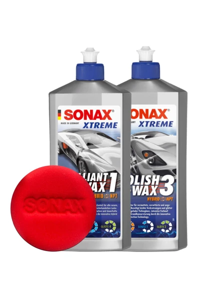 Sonax Hızlı ve Kolay Çizik Giderme ve Parlatma Seti (Premium) ürün görseli 1