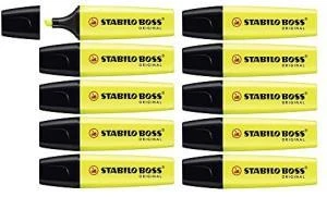 STABILO BOSS FOSFORLU KALEM SARI 10LU (70/24) ürün görseli 1