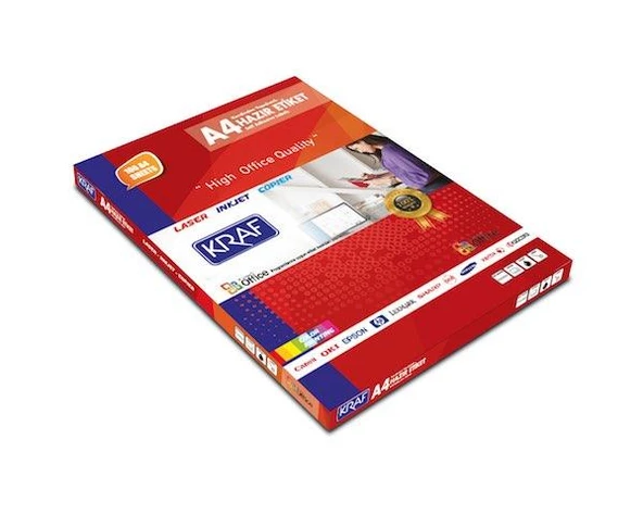 KRAF LASER ETIKET 2004  99.1x139 (4x100=400)HB1004 ürün görseli 1