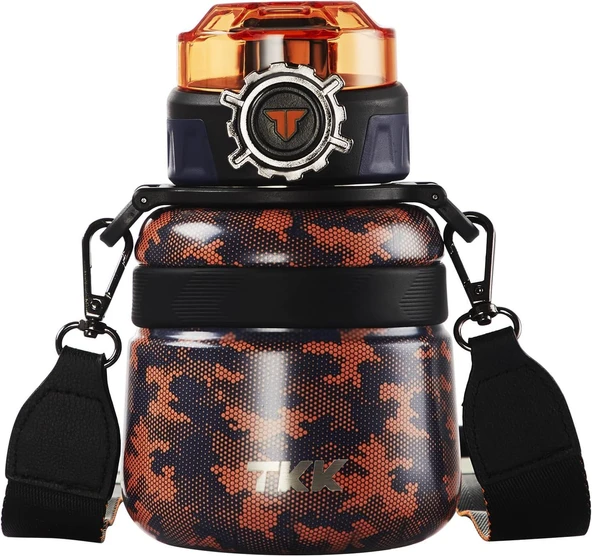 Vagon Life Tkk Termos Çelik 600 ML T2029 Kahverenk Kamuflaj ürün görseli 1