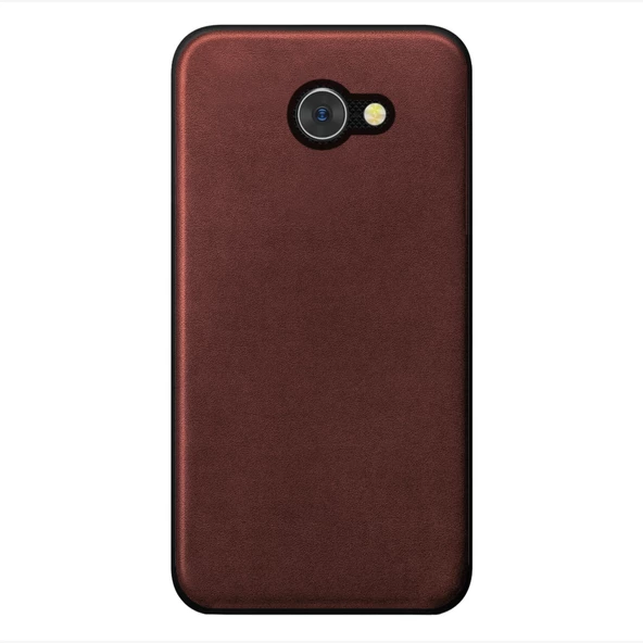 General Mobile GM 6 360 Derece Slim Premium Deri Görünümlü Silikon Kılıf Kahverengi ürün görseli 1