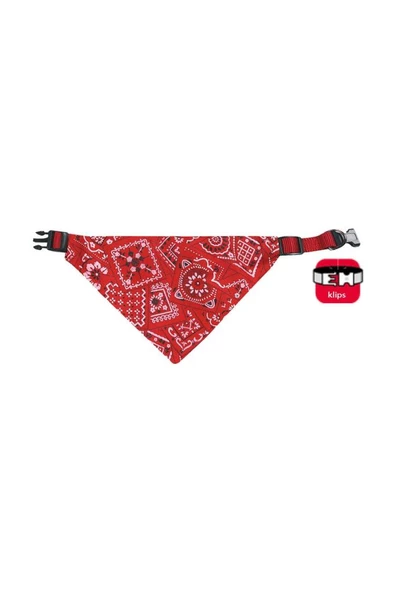 Karlie Bandanalı Tasma 40-65Cm Kırmızı ürün görseli 1