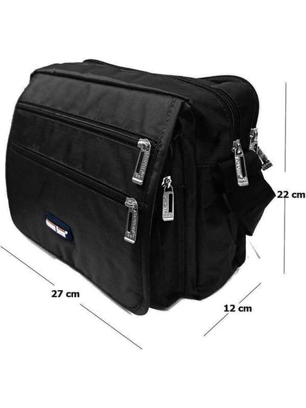 Seventeen 22 x 27cm Siyah Büyük Askılı Postacı Çantası (2246) ürün görseli 1