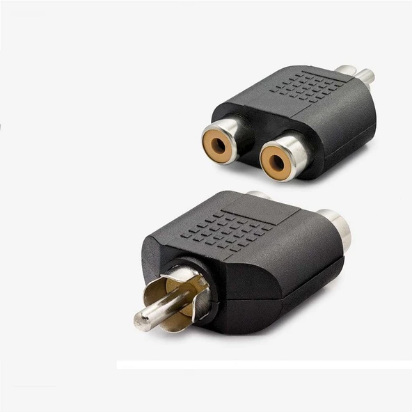 Wellhise 2 RCA Dişi - 1 Rca Erkek Çevirici ürün görseli 1