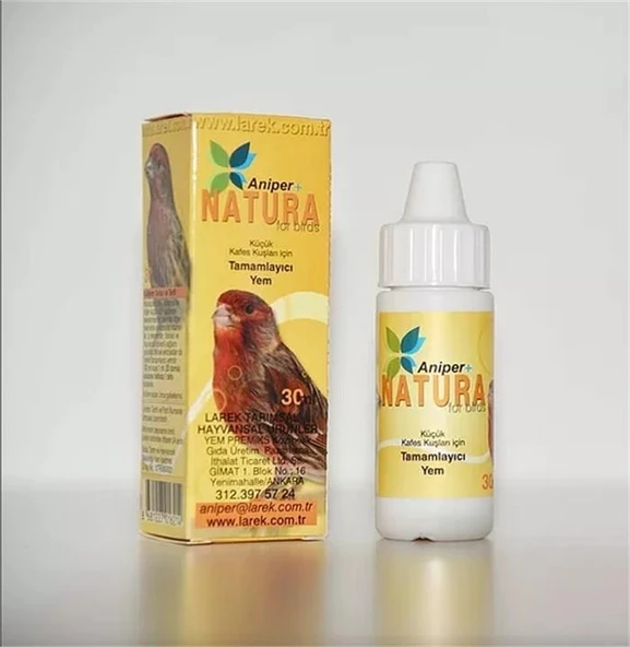 Aniper Natura Kafes Kuşları İçin İz Element Vitamini 30 Ml ürün görseli 1