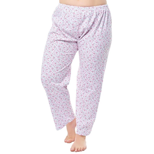 Seher Yıldız Bayan Desenli Uzun Anne Pijama Altı Düz Paça 020 ürün görseli 1