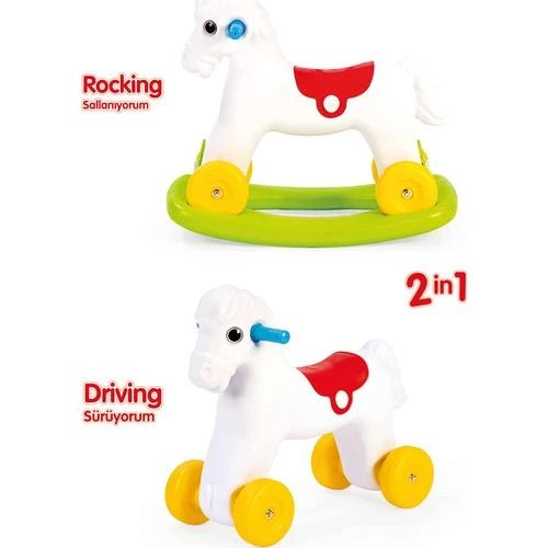 DOLU SALLANAN TEKERLEKLİ AT KUTUDA 7078 - Resim 2