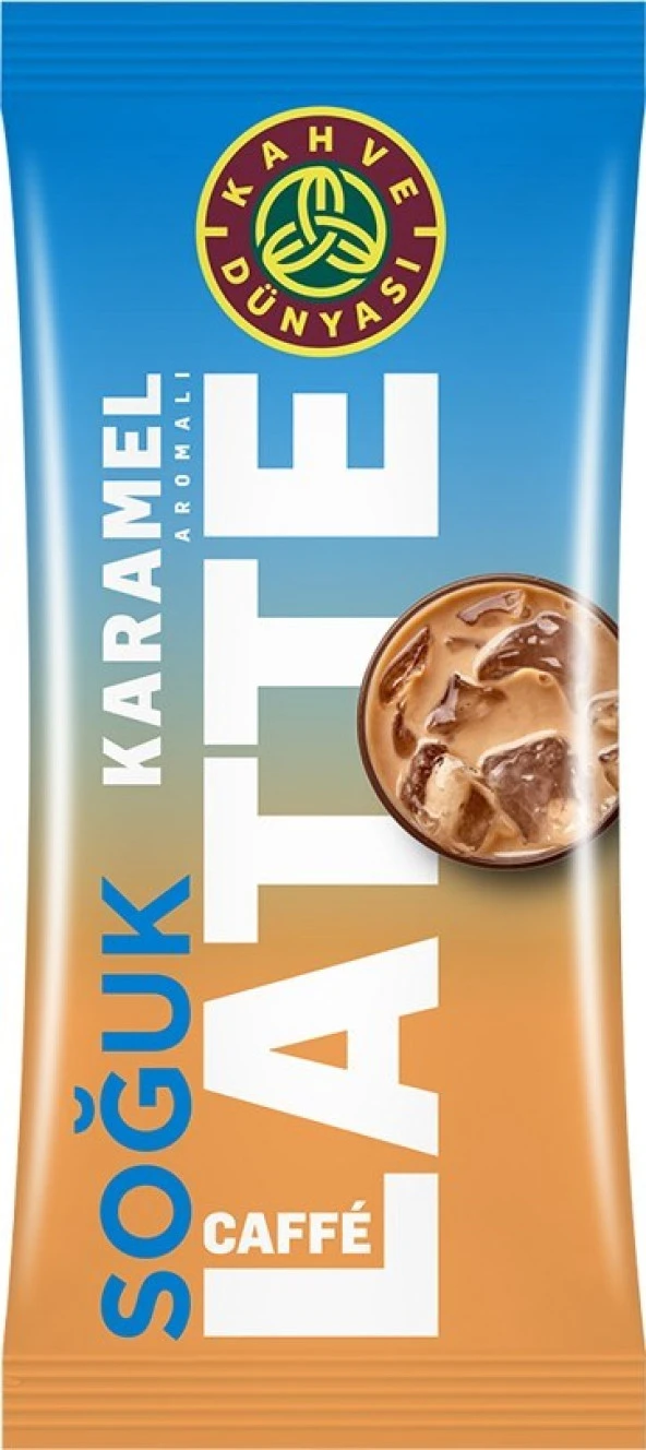 Kahve Dünyası Özel Seri Karamel Aromalı Soğuk Caffe Latte 10'lu ürün görseli 1