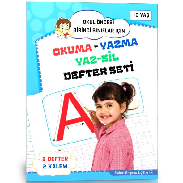 Okuma Yazma YAZ-SİL Defteri (Bitmeyen Defter) ürün görseli 1