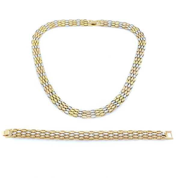 316L Çelik Üç Renkli Kadın Set SET-130 ürün görseli 1