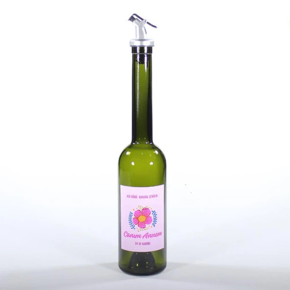 Anneler Günü Konseptli Hediyelik Yağdanlık Sosluk Sirkelik 500 ml Akıtıcılı Koyu Renk ürün görseli 1