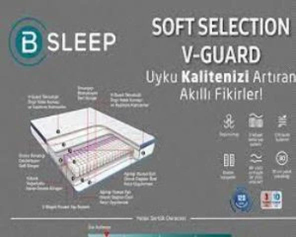 Bellona Soft Selection V Guard 150x200 Full Ortopedik Yatak - Resim 6