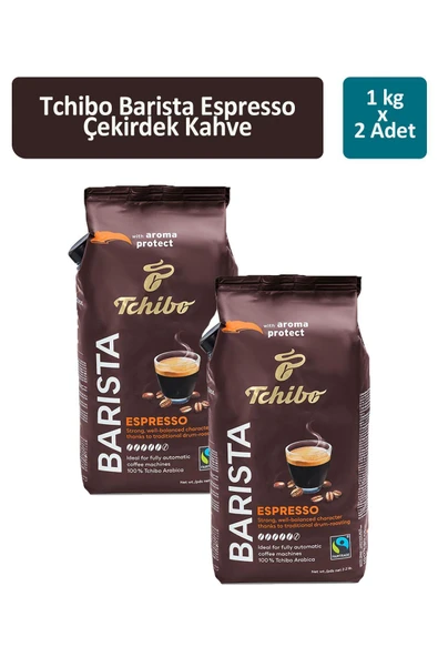 Tchibo Barista Espresso Çekirdek Kahve 1000 gr x 2 Adet ürün görseli 1