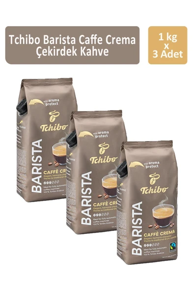 Tchibo Barista Caffè Crema Çekirdek Kahve 1000 gr x 3 Adet ürün görseli 1