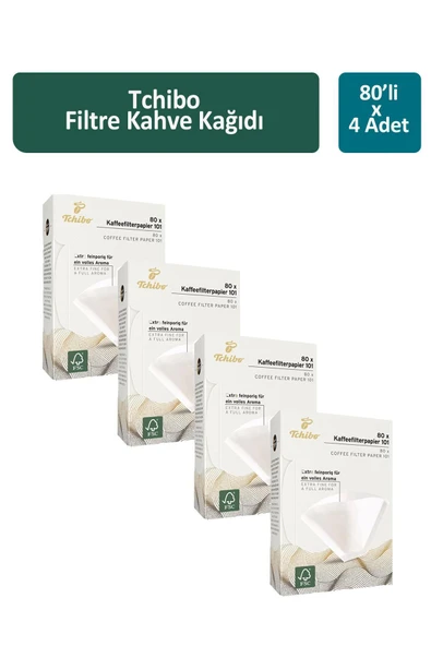 Tchibo Filtre Kahve  Kağıdı 80 li x 4 Adet ürün görseli 1