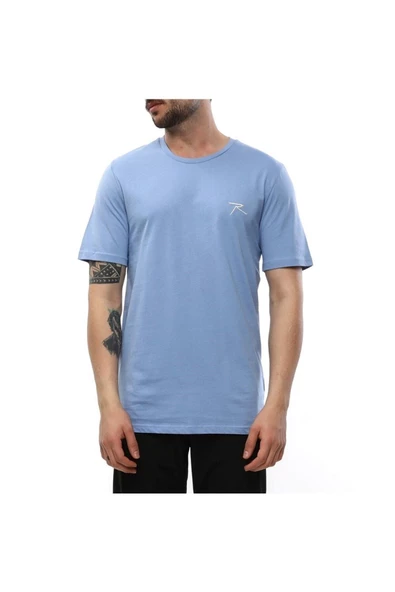 Raru AGNITIO Erkek Pamuklu Mavi Günlük T-shirt ürün görseli 1