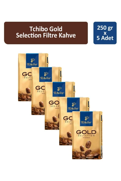 Tchibo Gold Selection Filtre Kahve 250 gr x 5 Adet ürün görseli 1