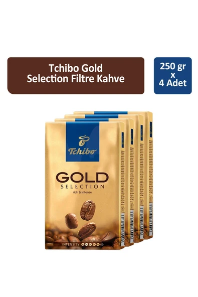 Tchibo Gold Selection Filtre Kahve 250 gr x 4 Adet ürün görseli 1