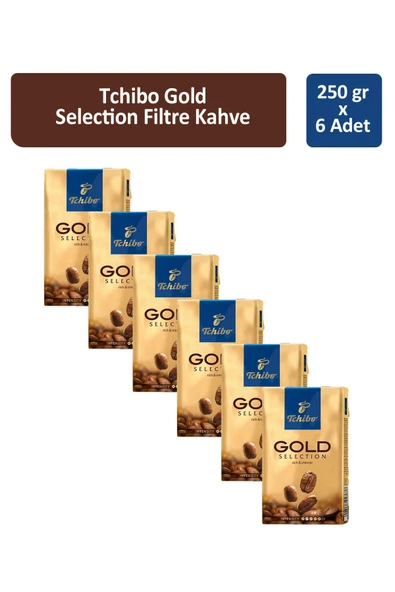 Tchibo Gold Selection Filtre Kahve 250 gr x 6 Adet ürün görseli 1
