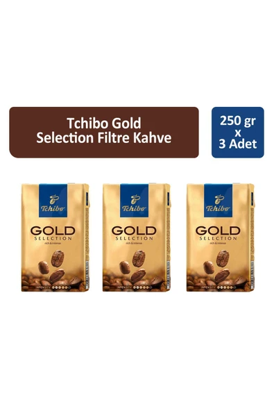 Tchibo Gold Selection Filtre Kahve 250 gr x 3 Adet ürün görseli 1