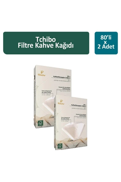 Tchibo Filtre Kahve  Kağıdı 80 li x 2 Adet ürün görseli 1