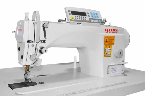 Yuki YK-9870HD-4 İplik Kes. Mikro Yağ. Direct Drive Tek İğ. Kilit Dikiş Üstten Panelli (Kalın Mat. İçin ) ürün görseli 1