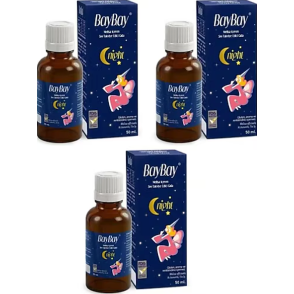 Baybay Night Damla 50 Ml 3'Lü Paket ürün görseli 1