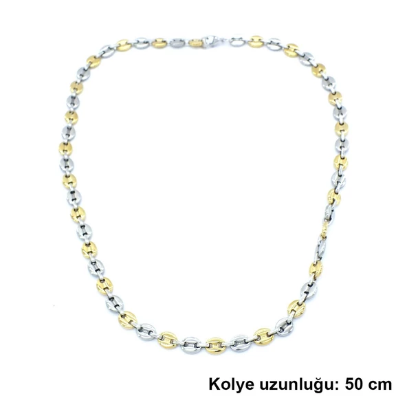 316L Çelik Çift Renkli Erkek Set SET-134 - Resim 4