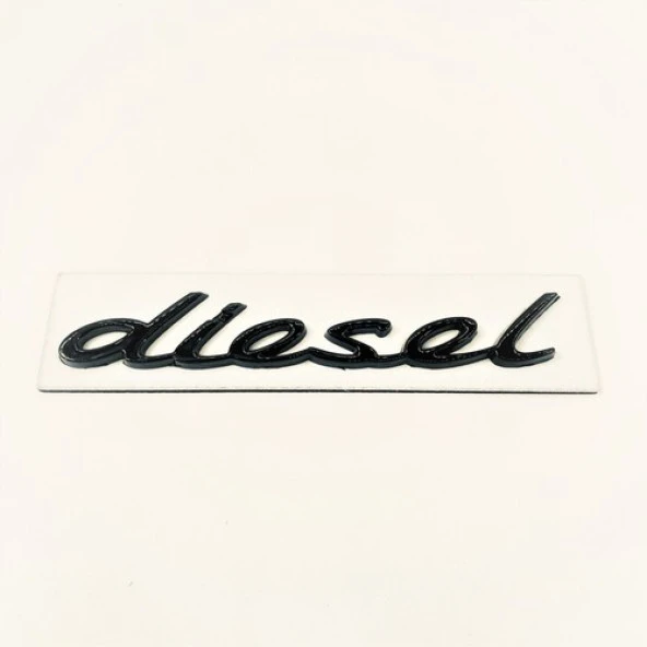 PORSCHE UYUMLU Diesel Yazı Siyah 110mm-18mm ürün görseli 1