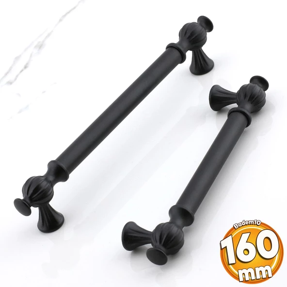Çınar 160 mm Siyah Metal Kulp Mutfak Mobilya Çekmece Dolap Dolabı Kapak Kulpları Kulbu Kulpu 160 mm ürün görseli 1