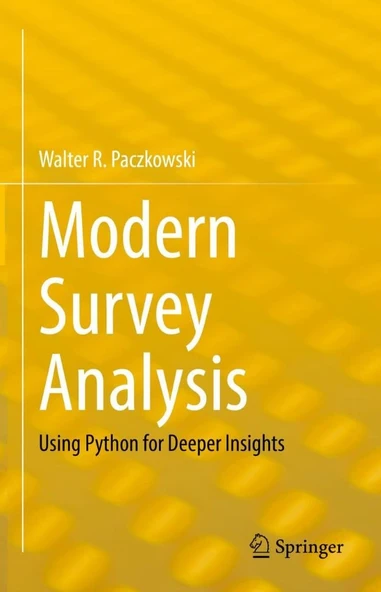 Modern Survey Analysis: Using Python for Deeper Insights Walter R. Paczkowski ürün görseli 1