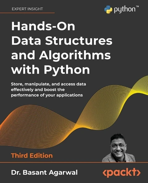 Hands-On Data Structures and Algorithms with Python Store manipulate, and access data effectively and boost the performance of your applications 3rd Edition Basant Agarwal ürün görseli 1