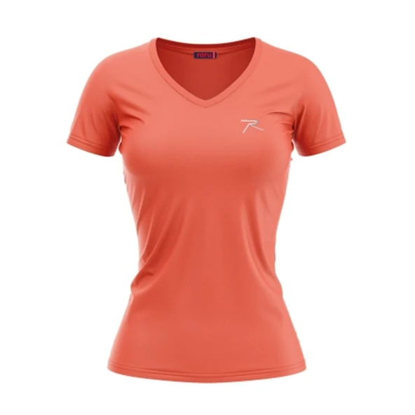 Raru MULIER Kadın Pamuklu Pembe Günlük T-shirt ürün görseli 1